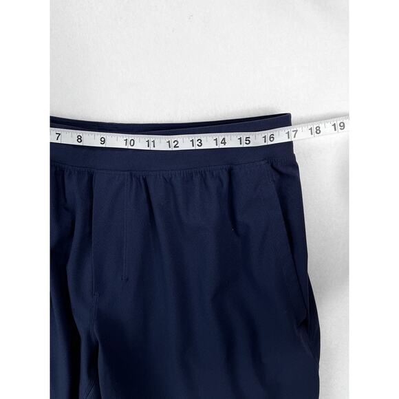 Lululemon Navy Blue Joggers Men Sz XL Reflective Drawstring Lounger Active Pants - Picture 8 of 10